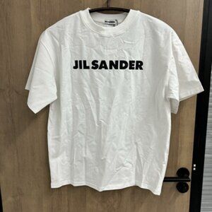 Jil Sander short-sleeved T-shirt with the letter logo on the chest